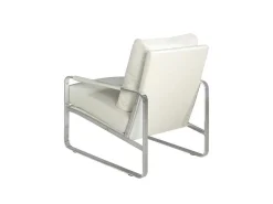 Witte Eco-Lederen Gestoffeerde Fauteuil 5026-Angel Cerda Outlet
