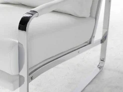 Witte Eco-Lederen Gestoffeerde Fauteuil 5026-Angel Cerda Outlet
