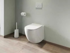 Witte Hang-Wc Van Keramiek Zonder Rand - Javoine-Vente-unique