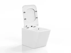 Witte Hang-Wc Van Keramiek Zonder Rand - Clemona-Vente-unique Sale