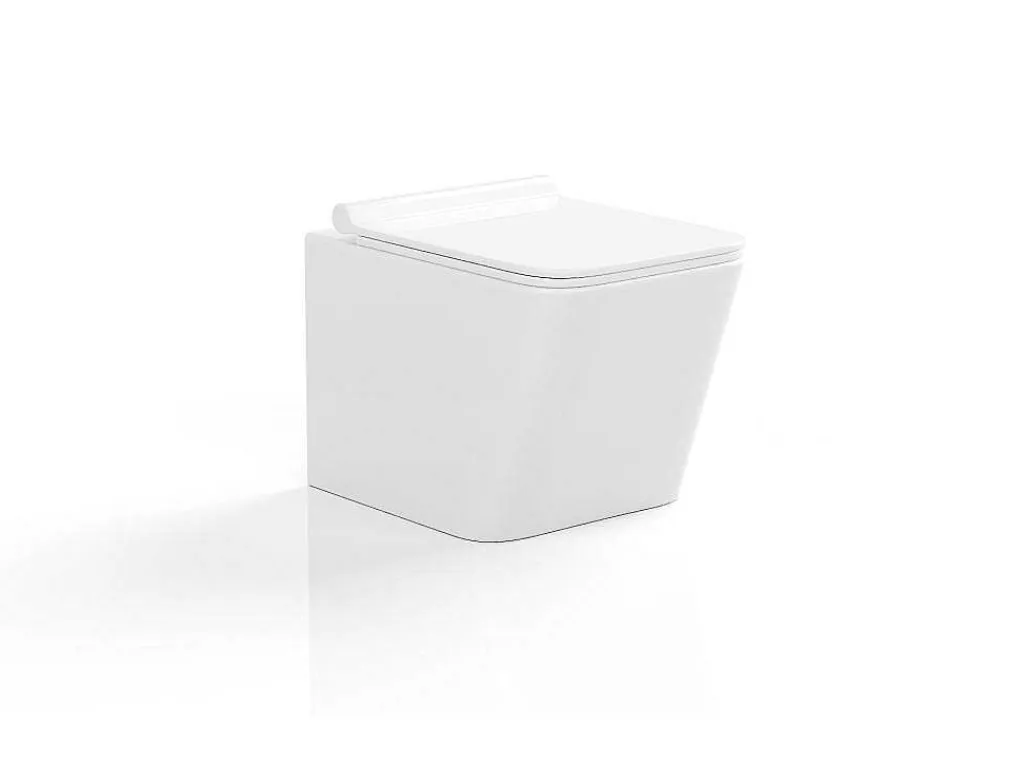 Witte Hang-Wc Van Keramiek Zonder Rand - Clemona-Vente-unique Sale