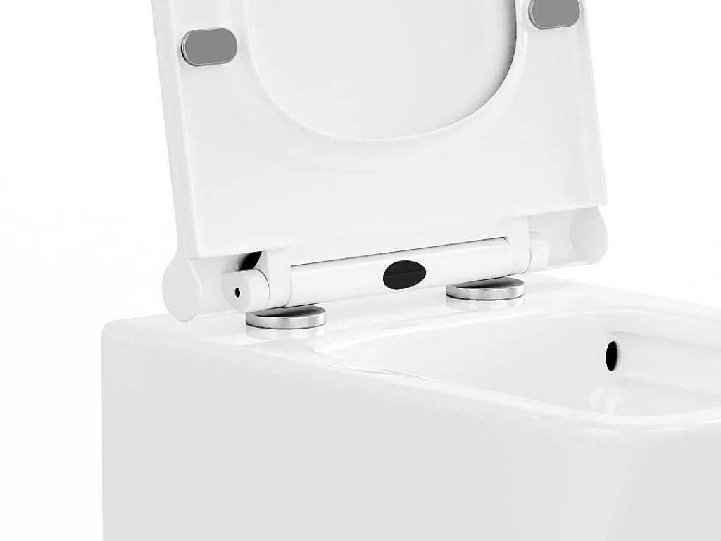 Witte Hang-Wc Van Keramiek Zonder Rand - Clemona-Vente-unique Sale