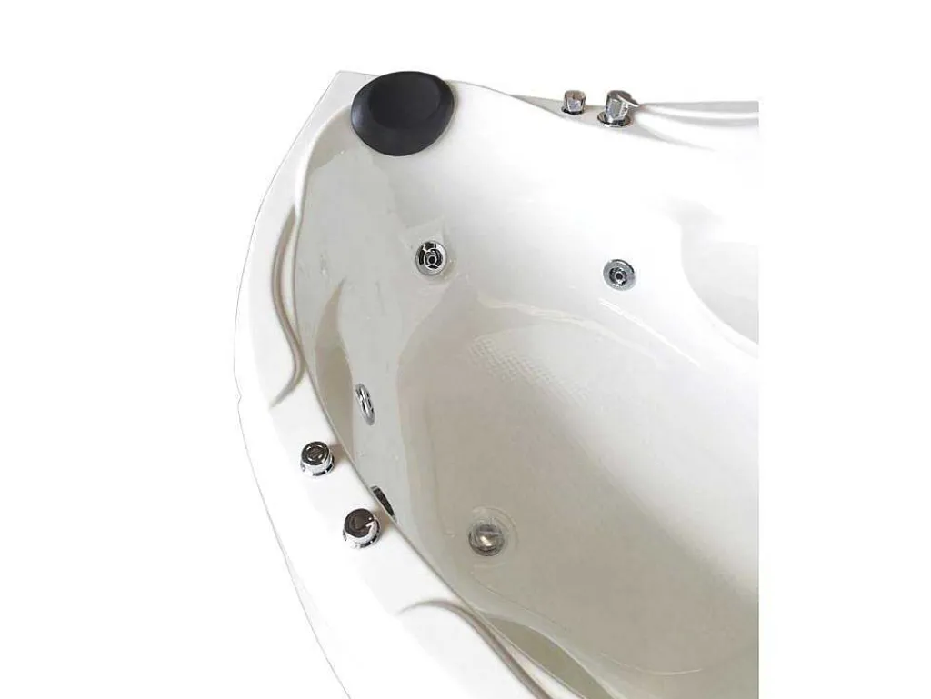 Witte Hottub 150 X 150 Cm Voor 2 Personen 6 Jets Anemoon-ELITESHOPPING
