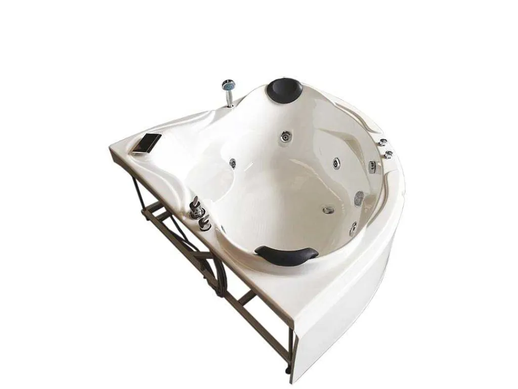 Witte Hottub 150 X 150 Cm Voor 2 Personen 6 Jets Anemoon-ELITESHOPPING