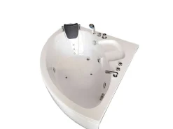 Witte Hottub 135 X 135 Cm Voor 2 Personen 9 Jets Briony-ELITESHOPPING Outlet