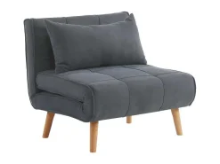 Xl Eenpersoons-Slaapbank Chila Van Stof - Grijs-Vente-unique New