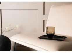 X-Lounge Fauteuil Velours Offwhite.-Vente-unique Best
