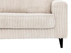 Xxl Hoekbank Van Beige Ribfluweel Tessio Van Maison Cephy-Maison Céphy Outlet