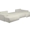 Xxl Hoekslaapbank Van Beige Ribfluweel Amelia-Vente-unique Outlet