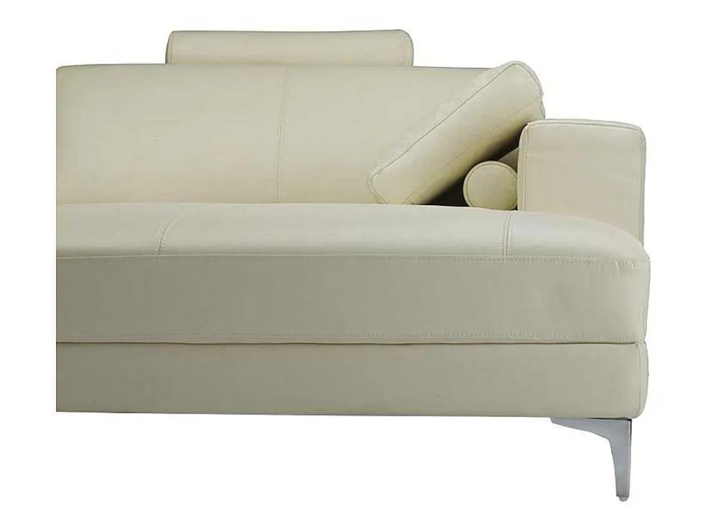 Xxl Zevenzitsbank Hoogwaardig Leer Donatello Ii - Ivoor - Hoek Rechts-LINEA SOFA Discount