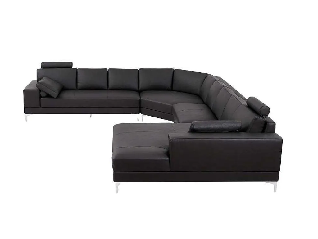 Xxl Zevenzitsbank Hoogwaardig Leer Donatello Ii - Bruin - Hoek Rechts-LINEA SOFA Best