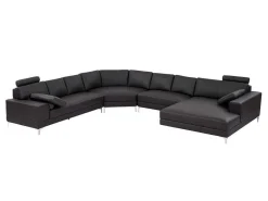 Xxl Zevenzitsbank Hoogwaardig Leer Donatello Ii - Bruin - Hoek Rechts-LINEA SOFA Best