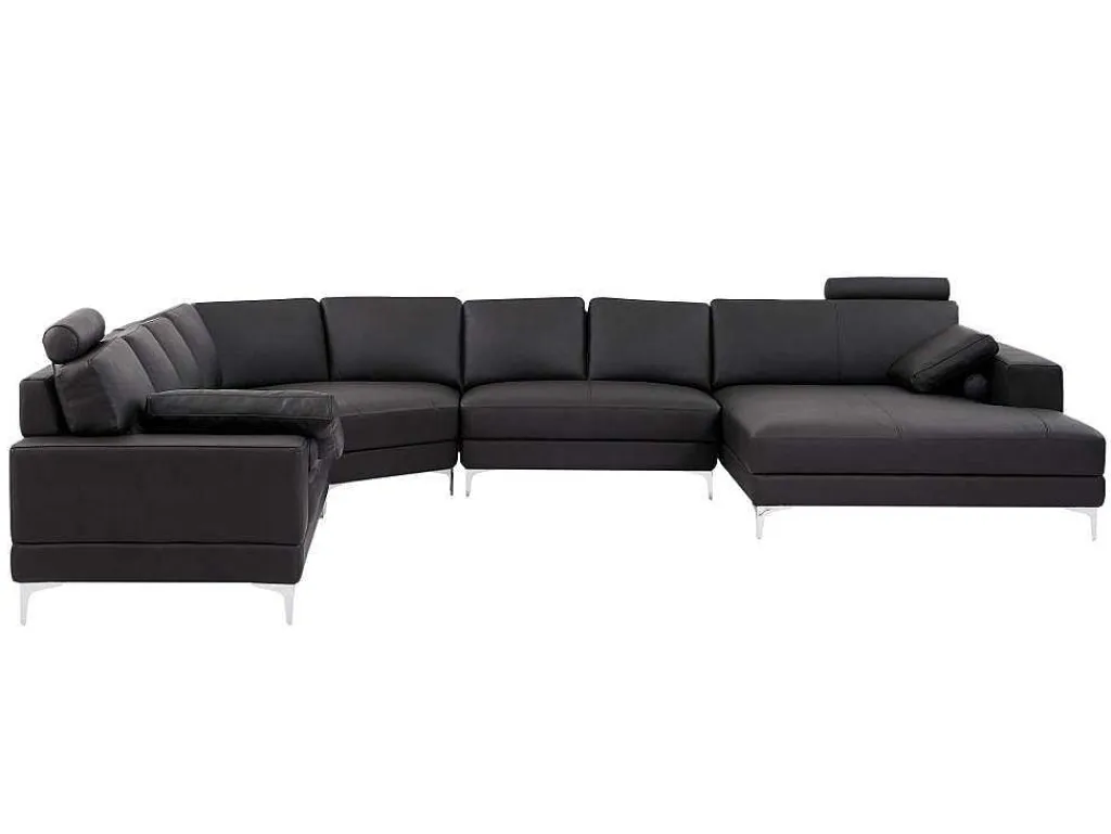 Xxl Zevenzitsbank Hoogwaardig Leer Donatello Ii - Bruin - Hoek Rechts-LINEA SOFA Best