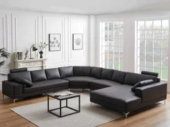 Xxl Zevenzitsbank Hoogwaardig Leer Donatello Ii - Bruin - Hoek Rechts-LINEA SOFA Best