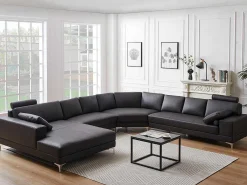 Xxl Zevenzitsbank Hoogwaardig Leer Donatello Ii - Bruin - Hoek Links-LINEA SOFA Outlet