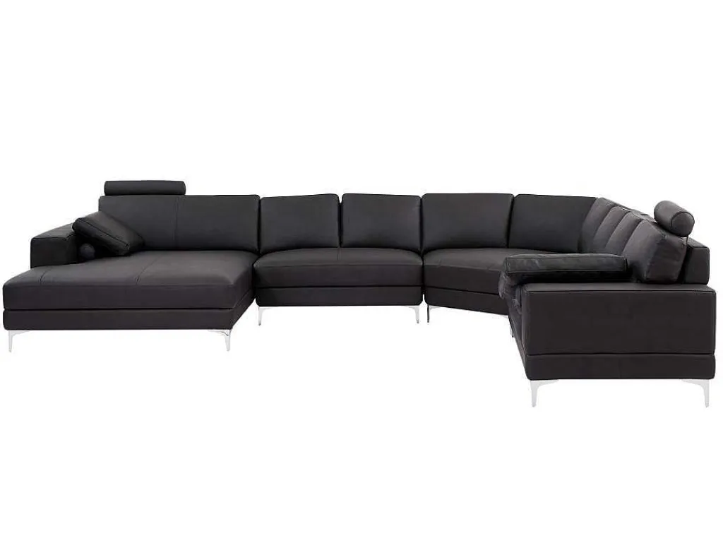 Xxl Zevenzitsbank Hoogwaardig Leer Donatello Ii - Bruin - Hoek Links-LINEA SOFA Outlet