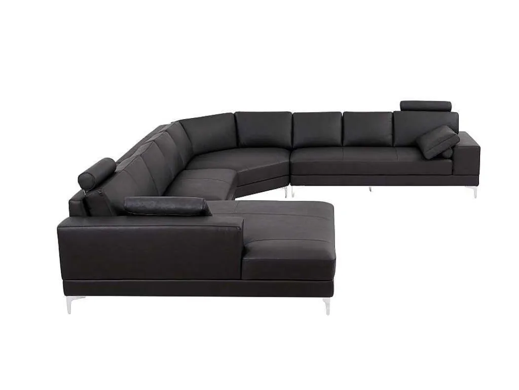 Xxl Zevenzitsbank Hoogwaardig Leer Donatello Ii - Bruin - Hoek Links-LINEA SOFA Outlet