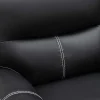 Xxl-Relaxhoekbank Van Zwart Kunstleer - Canby-Vente-unique Hot