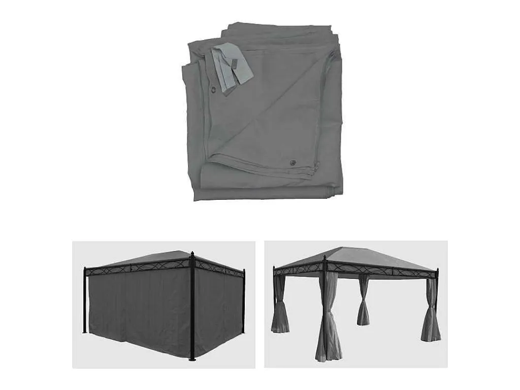 Zijwand Pergola Calpe Ii (Set Van 4), Grijs-Vente-unique Online