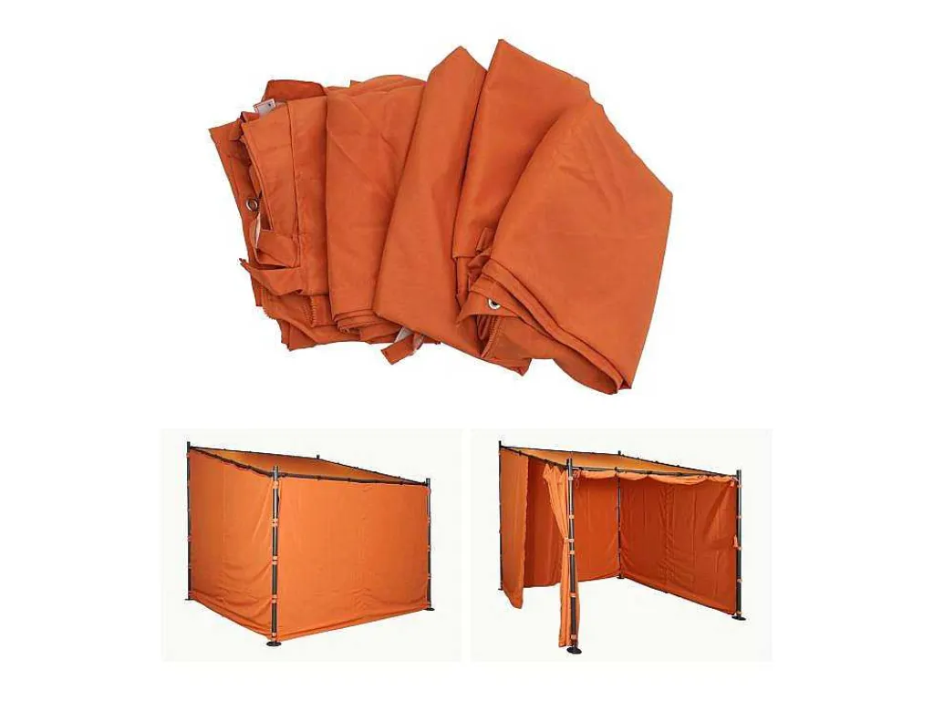 Zijwand Pergola Mcw-A22 Set Van 4, Terracotta-Vente-unique Outlet