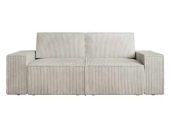 Zitbank 2 Plaatsen Beige Ribfluweel Amelia-Vente-unique Hot