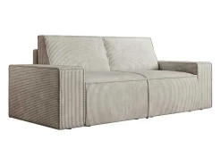Zitbank 2 Plaatsen Beige Ribfluweel Amelia-Vente-unique Hot