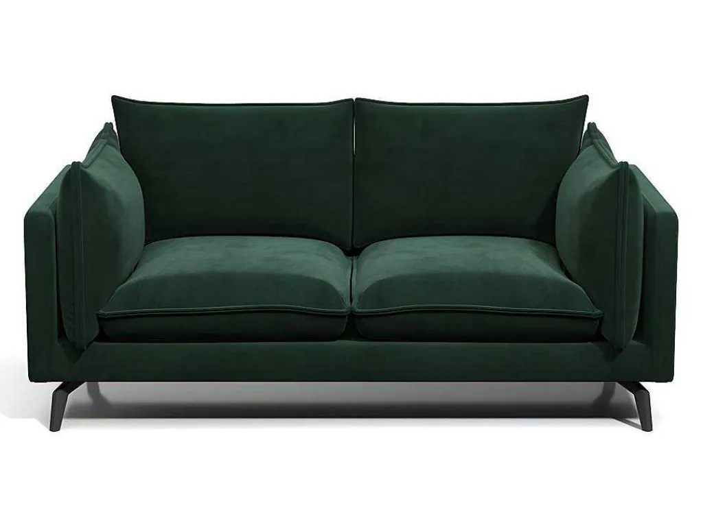 Zitbank 3+2 Plaatsen Kestrel Van Velours - Groen-Vente-unique Discount