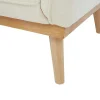 Zitbank Met 3 Plaatsen En Bekleding In Beige Textuurstof Fanira-Vente-unique Outlet
