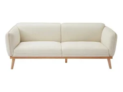 Zitbank Met 3 Plaatsen En Bekleding In Beige Textuurstof Fanira-Vente-unique Outlet