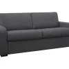 3-Zits Express Slaapbank Van Antraciete Stof - Matras 18 Cm - Bevis-Vente-unique Sale
