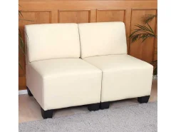 2-Zits Moncalieri, Creme, Zonder Armleuningen-Vente-unique New