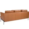 3-Zitsbank Bekleed In Bruin Leer 6171-Angel Cerda Best