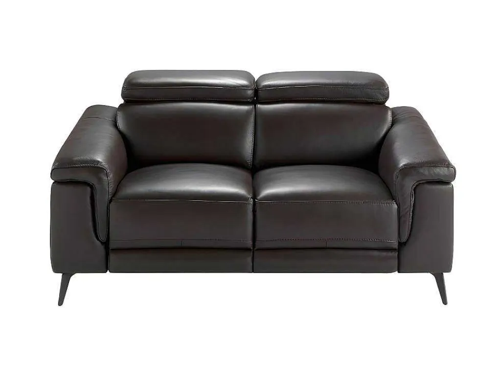 2-Zitsbank Bruin Leer Relaxmechanismen 6050-Angel Cerda