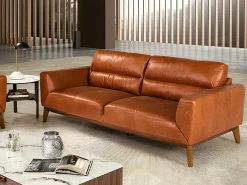 2-Zitsbank In Buffelkleurig Rundleder 6046-Angel Cerda Outlet