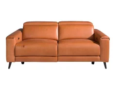 3-Zitsbank In Leder En Wengehout 6148-Angel Cerda Clearance