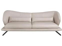 3-Zitsbank In Taupe Grijs Rundleder 6146-Angel Cerda Online