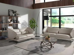 3-Zitsbank In Taupe Grijs Rundleder 6146-Angel Cerda Online