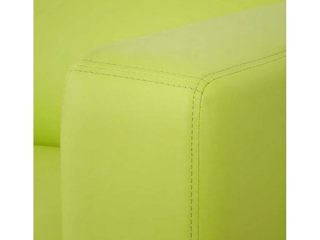 2-Zitsbank Lille, Kunstleer, Lichtgroen-Vente-unique New