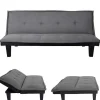 3-Zitsbank Mcw-C87, Textiel, Donkergrijs-Vente-unique Outlet