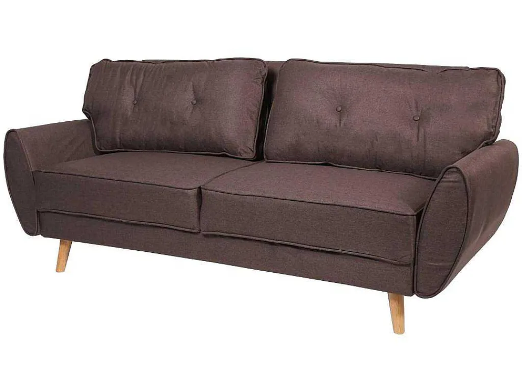 3-Zitsbank Mcw-J19, Stof/Textiel Bruin-Vente-unique Sale