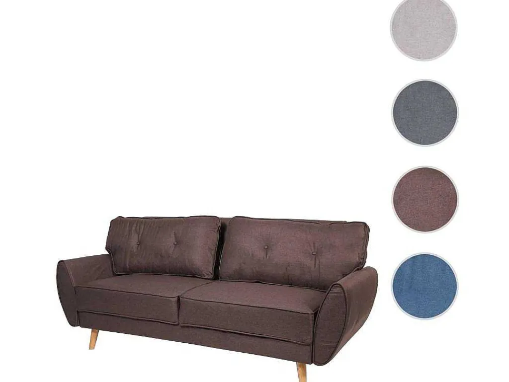3-Zitsbank Mcw-J19, Stof/Textiel Bruin-Vente-unique Sale