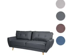 3-Zitsbank Mcw-J19, Stof/Textiel Antraciet-Vente-unique Discount