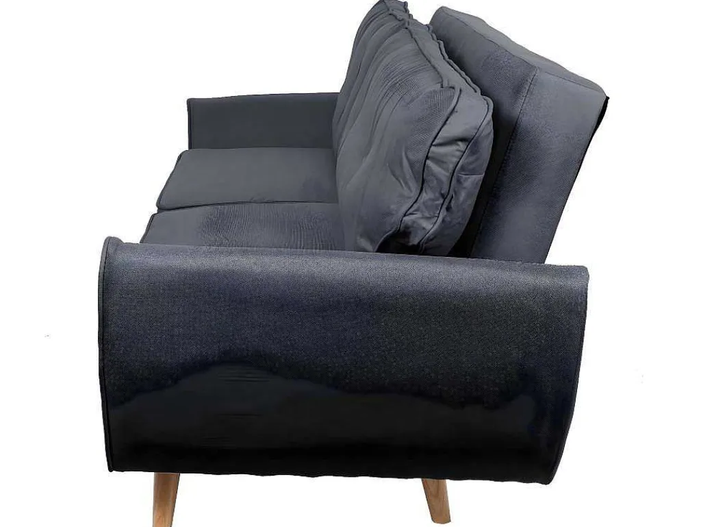 3-Zitsbank Mcw-J19, Stof/Textiel Antraciet-Vente-unique Discount