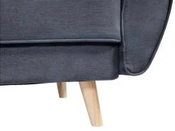 3-Zitsbank Mcw-J19, Stof/Textiel Antraciet-Vente-unique Discount