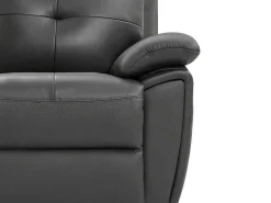 3-Zits-Relaxbank Van Grijs Leer Vineta-Vente-unique