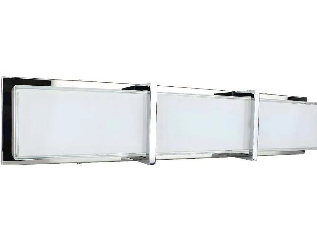 Zoey Wandlamp, Chroom, Wit, 64X8X13 Cm,-EPIKASA Online