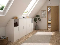 Zolderkast Met 2 Deuren - Wit - Adezio-Vente-unique New