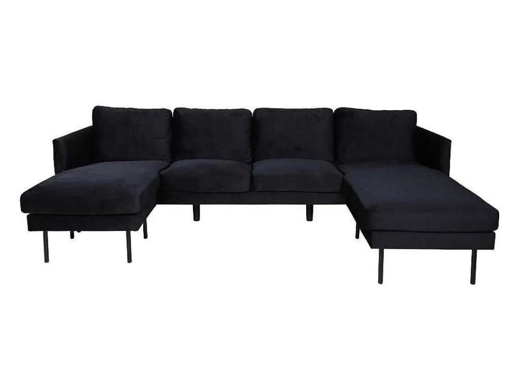 Zoom Bank Ubank Velours Zwart.-Vente-unique New