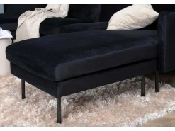 Zoom Bank Ubank Velours Zwart.-Vente-unique New