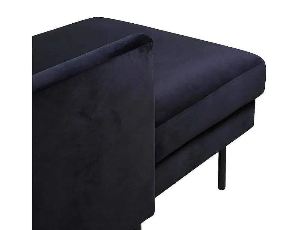Zoom Bank Ubank Velours Zwart.-Vente-unique New